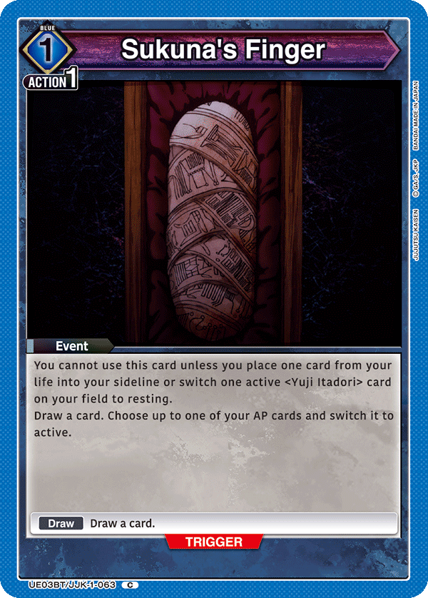 UE03BT/JJK-1-063 Sukuna's Finger