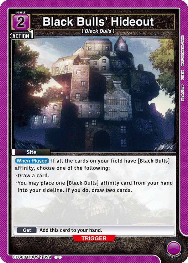 UE08BT/BCV-1-029 Black Bulls' Hideout