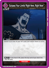 UE08BT/BCV-1-030 Surpass Your Limits! Right Here, Right Now!