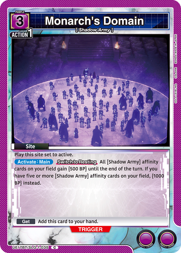 UE17BT/SLG-1-035 Monarch's Domain