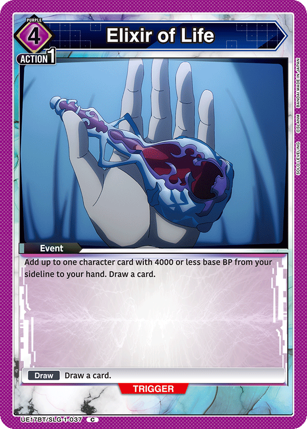 UE17BT/SLG-1-037 Elixir of Life