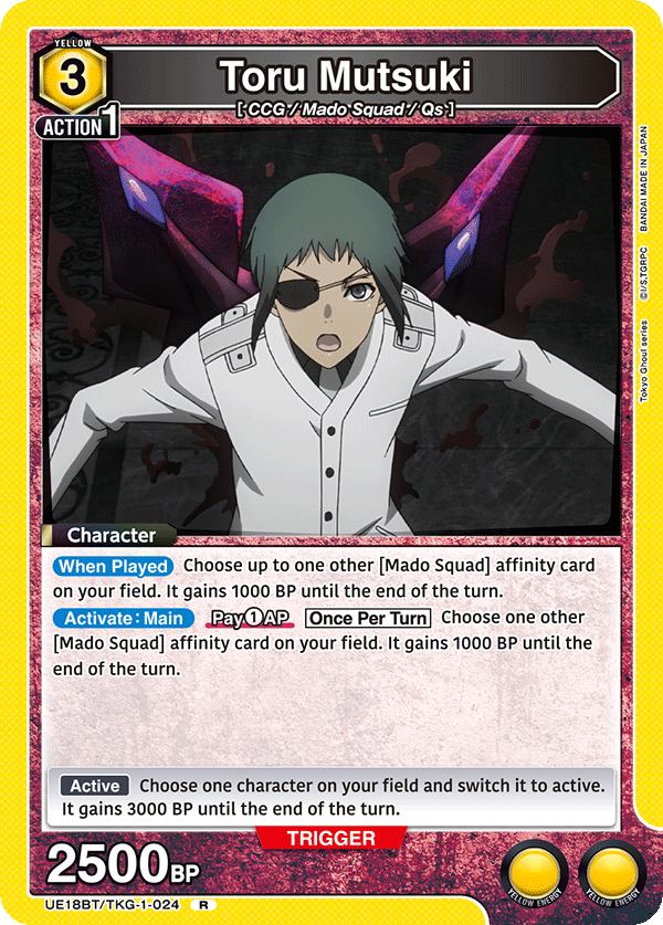 UE18BT/TKG-1-024 Toru Mutsuki
