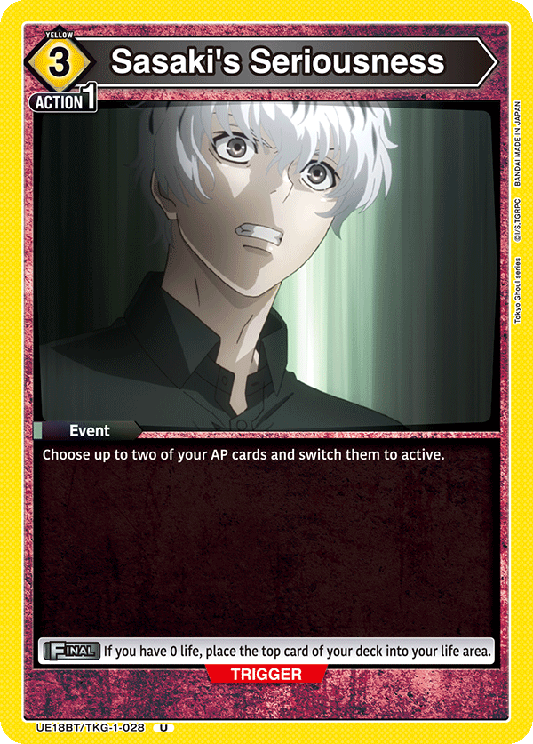 UE18BT/TKG-1-028 Sasaki's Seriousness