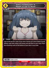 UE18BT/TKG-1-033 Saiko Yonebayashi Is Ready to Get to Work!