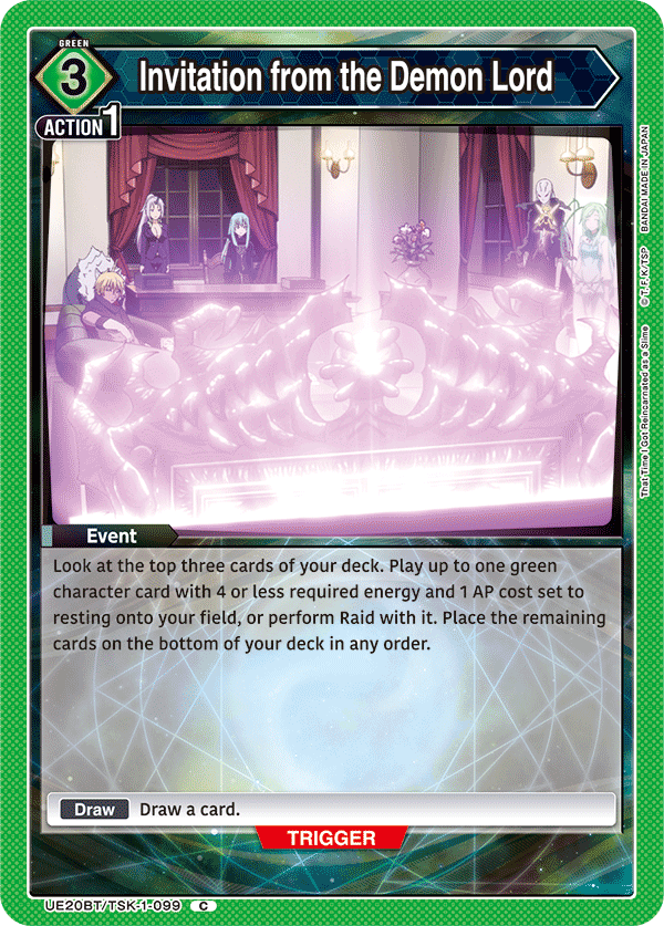 UE20BT/TSK-1-099 Invitation from the Demon Lord