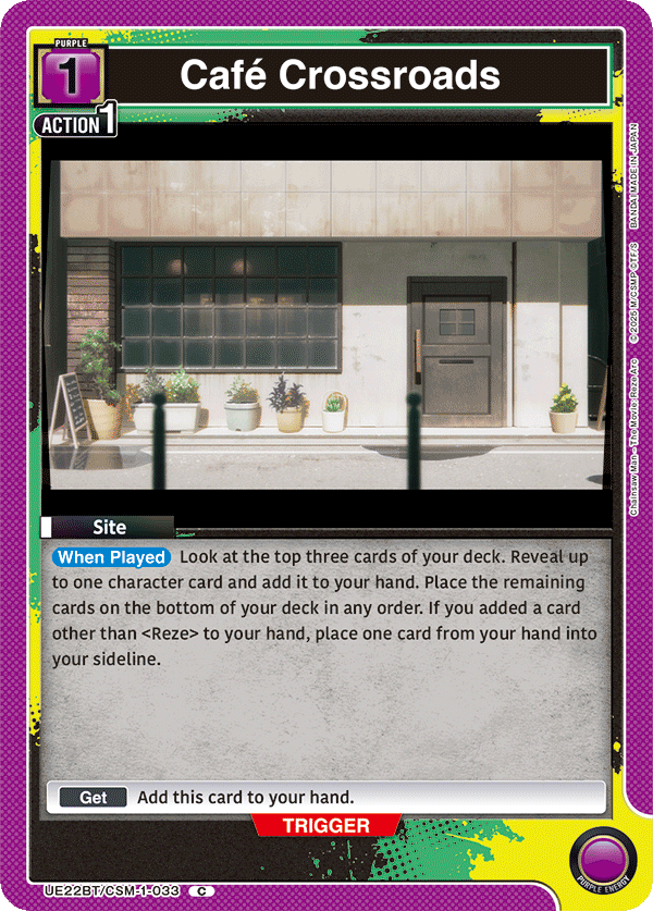 UE22BT/CSM-1-033 Café Crossroads