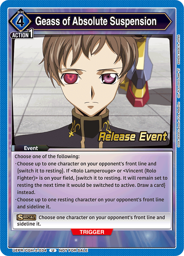 UEPR/CGH-2-034 Geass of Absolute Suspension