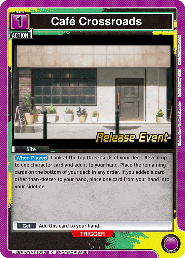 UEPR/CSM-1-033 Café Crossroads