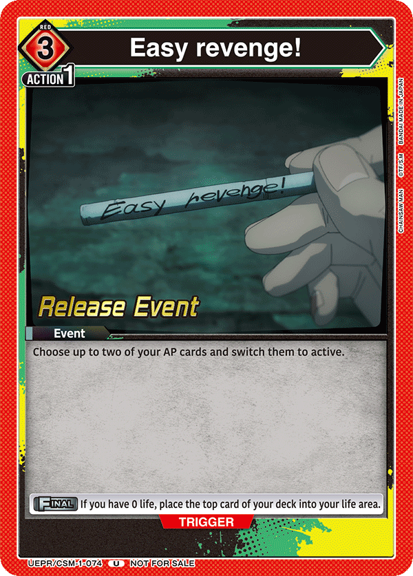 UEPR/CSM-1-074 Easy revenge!