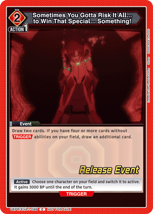 UEPR/EVA-1-099 Sometimes You Gotta Risk It All... to Win That Special... Something!