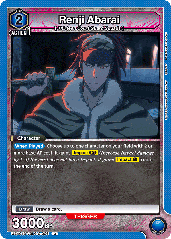 UEX01BT/BLC-2-026 Renji Abarai