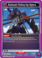 UEX03BT/CGH-2-048 Akatsuki Follow-Up Specs