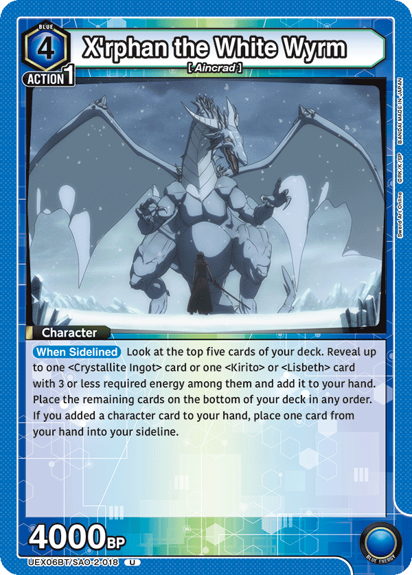 UEX06BT/SAO-2-018 X'rphan the White Wyrm