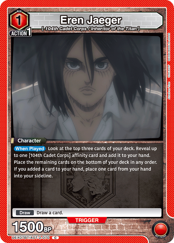 UEX07BT/AOT-2-070 Eren Jaeger